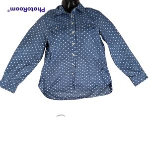 Womens Talbots polkadot button down. Size S